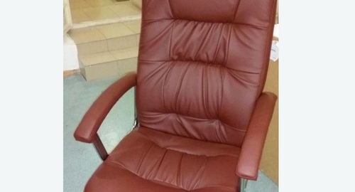 Обтяжка офисного кресла. Климовск